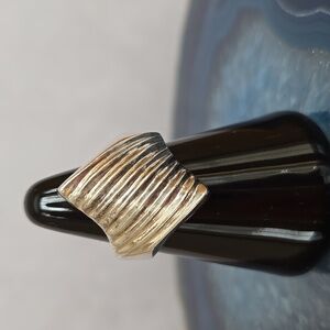 Vintage Silver Diamond Pattern Ring